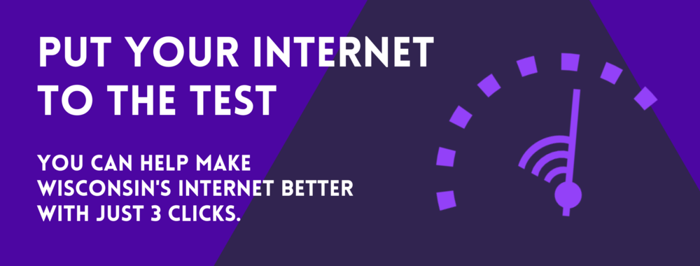 Put your your internet to the test logo