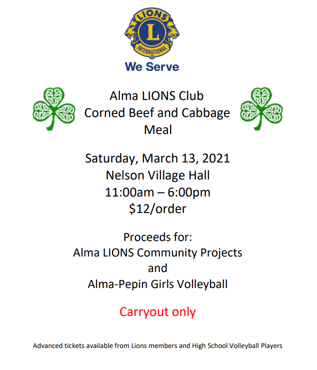 Lions Club Meal